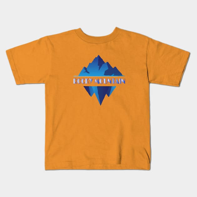 Rocky Mountain Kids T-Shirt by ImanElsaidy